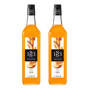1883 피치 복숭아시럽 1000ml 2개세트