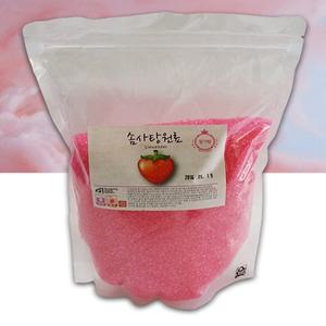 색이 진한 솜사탕 설탕 재료 딸기맛 1kg - 약 100명분