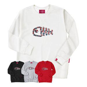 엘라모 3M 엠보체크피쉬 맨투맨 남녀공용 빅사이즈 S~4XL