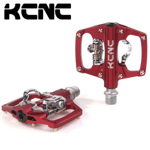 KCNC 자전거 MTB 양면 페달 클릿 평페달 클립리스 발판 평패달