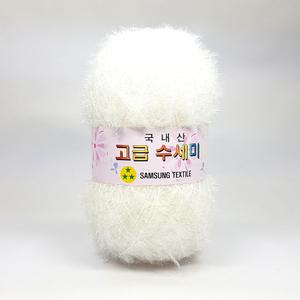 삼성 고급 수세미실 흰색(101)80g