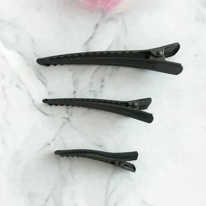 악어집게 무광검정코팅 머리 헤어 핀 1p/DIY 핸드메이드 만들기 부자재 발레 집게핀 헤어 빅사이즈