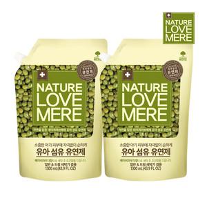 네이쳐러브메레 아기섬유유연제 녹두 리필 1300ml 2팩