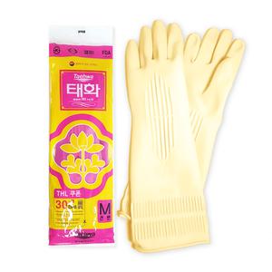 태화 고무장갑 선밴 M 중 아이보리 미색