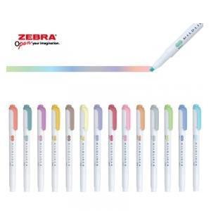 ZEBRA MILDLINER 형광펜/지브라/양면/다이어리꾸미기/WKT7/마일드라이너 형광펜/옵텍스
