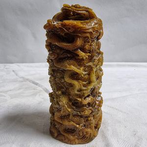 호박 용무리 옥쇄도장 높이18cm 무게966g 단초마을 골동품/수집품/도자기