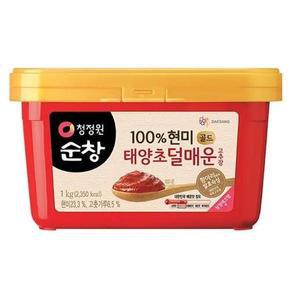 청정원 순창 현미 덜매운 고추장 순한 매운맛 엄마손맛 비빕밥 무침 찌개 1kg