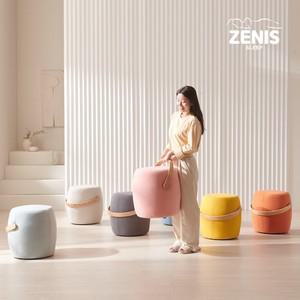 제니스가구 보노 화장대스툴 원형 스툴의자 패브릭 카페인테리어 7color
