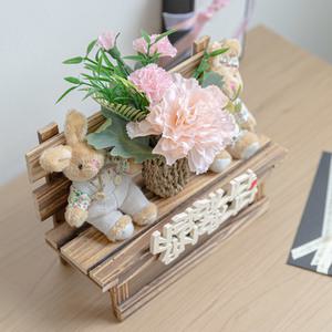 AN19_토끼가 사랑한 카네이션 꽃 나무 set 20cm 인테리어 조화 어버이날 스승의날 선물