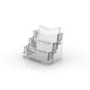 KDC)아트사인)아이홀더 명함꽂이(3단/투명/109x77x98mm)/BHC3003/4513