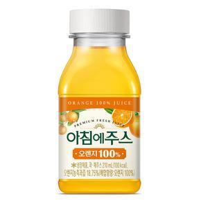 [여름카페]아침에주스 오렌지(210mlx24개) [탕비실 음료] 서울우유 [아이 간식 나들이 소풍 외출용 사무실