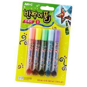 [XBH98MO8]반짝이풀 컨페티 5개입 1SET 그리기 완구 미술