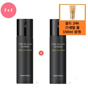 [토니모리](의정부점)(정품2개)더 블랙 옴므 올인원 플루이드+사은품/골드24k 스네일 폼클렌저(정가20,0...