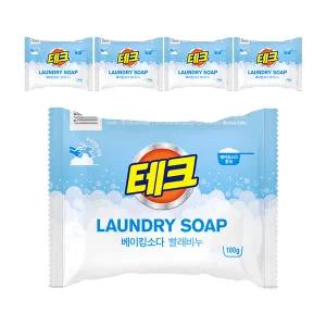 테크 베이킹소다 세탁비누 180g, 5개