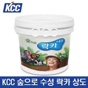 KCC 숲으로 수성 락카 상도 3.78L (투명,유광) 목재용
