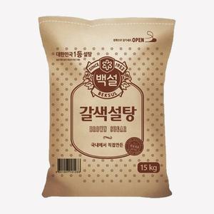 [엘루맘] CJ제일제당 백설 갈색설탕 15kg 무료배송