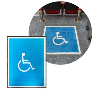 장애인매트 장애인전용 휠체어 로고매트