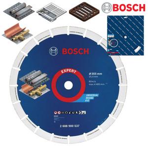 BOSCH 팁쏘/메탈 다이아몬드커팅휠 (금속용/철재용) 원형톱날 355mm/14인치 절단날 고속절단기날