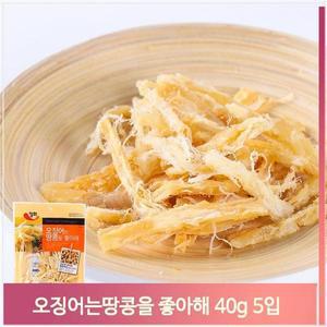[셀러허브]땅콩 오징어 세트 5개 마른안주 맥주 업소 식당 매점 (S7313228)