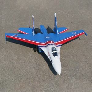 플라이팬 러시아어 데모 SU-27 트윈 64mm RC EDF PNP 버전 항공기 모델, 6