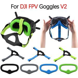 DJI FPV 콤보 드론 고글 V2 용, 조절 가능한 통기성 머리띠, 누출 방지 빛 차폐 스폰지 커버, 블라인드 폴