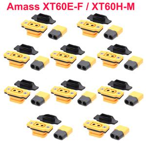 Amass XT60E-F XT60E 암 플러그 및 XT60H 수 모델 비행기 배터리 금컬러 30A 고전류 안전 커넥터