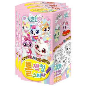 [MENPTTVX_52GP]위시캣 시즌1 스티커 3P 미술 색칠놀이