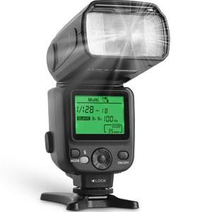 DSLR 및 미러리스 카메라용 LCD 디스플레이가 탑재된 알투라 포토 카메라 플래시 - 표준 핫 슈, 캐논 호환, 소니 호환, 니콘, 파나소닉 호환 등을 위한 유니버설 스피드라이트가 특징인 외장 스피드라이트