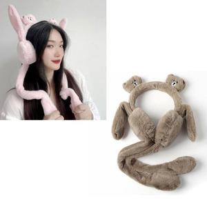 곰돌이 인싸템 보온 패션 귀마개 귀염 움직이는 뽀짝