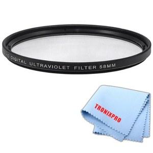 58mm Pro 시리즈 멀티 코팅 고해상도 디지털 자외선 필터 캐논 EF-S 55-250mm f /4-5.6 IS II 렌즈, 18-55mm f /3.5-5.6 STM EF 75-300mm III USM