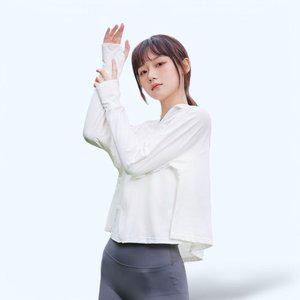 후드 크롭 바람막이 자외선 차단 경량바람막이 4컬러 (WFGT9K1)