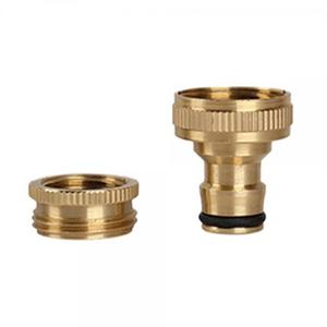 수도꼭지 황동 2구 연결 커넥터 내경19mm 25mm 이중사용
