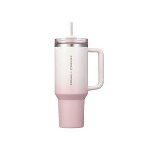 [정품] 스타벅스 24 SS 스탠리 핑크 켄처 텀블러 1183ml Starbucks Stanley Pink Quencher Tumbler 651694