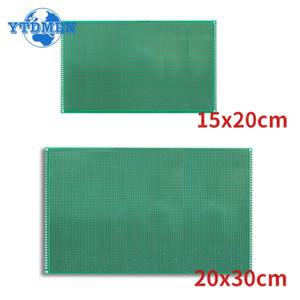 PCB 프로토타입 보드, 단면 프로토보드, 녹색 유리 섬유 플레이트, DIY 범용 회로 기판, 15x20cm, 20x30cm,