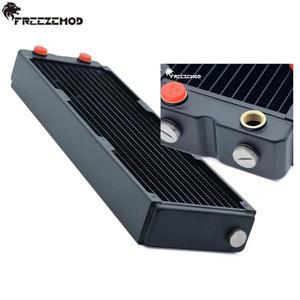 FREEZEMOD 360 수냉 라디에이터 PC 구리 수냉식 방열판 12 채널 45mm 두께 시스템용