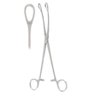 스피카 의료용 스폰지 포셉 S7-610 곡선형 24CM 핀셋 집게