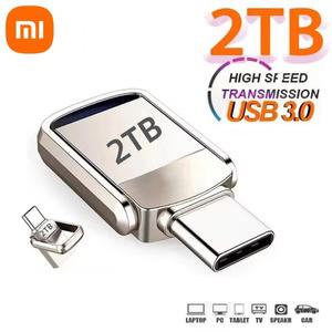 호환 샤오미 2TB USB 플래시 드라이브 3.2 C PenDrive 메모리 스틱 256GB 1TB 펜 디스크 PC 스마트폰 수납