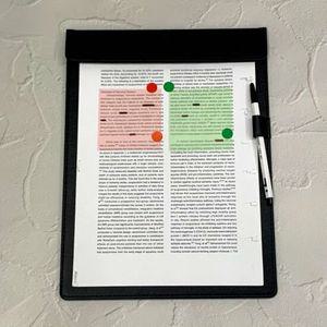 인조가죽 자석 보드 서류판 블랙 부품 A4