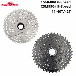 SUNRACE 산악 자전거 카세트, SRAM HG31 TXM360 부품용 프리휠, 8 단 속도, CSM680, 11-40T, 42T, 넓은 비