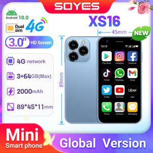 SOYES XS16 미니 4G LTE 안드로이드 10 0 3GB 스마트폰 RAM 64GB ROM 3 인치 디스플레이 5MP 카메라 듀얼 SIM Play 스토어 WhatsAPP 포함