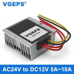 차량용 인버터 AC24V ~ DC12V AC-DC 스텝 다운 컨버터 14-28V 12V 모니터링 전원 공급 장치 전압 조정기 모