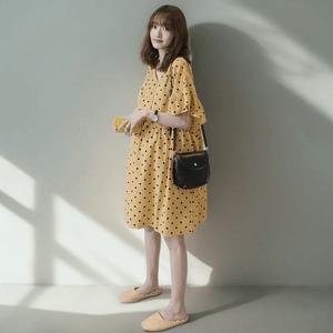 임산부 도트원피스 루즈핏 수유 여름 캐주얼 드레스