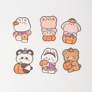 할로윈 사탕포장지 캔디페이퍼 동물 6P