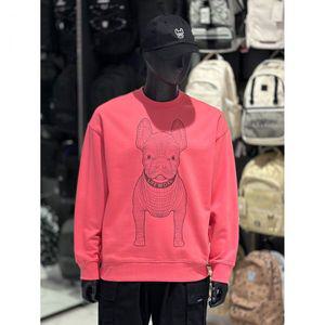 라이프워크 긴팔 맨투맨 LW235MT990 공용 시그니처 빅라독 로고 맨투맨 08 CORAL