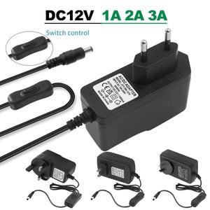 스위치 전원 어댑터 충전기와 12V 1A 2A 3A 전원 공급 장치 EUUSAUUK 플러그 AC110-240V DC12V LED 스트립
