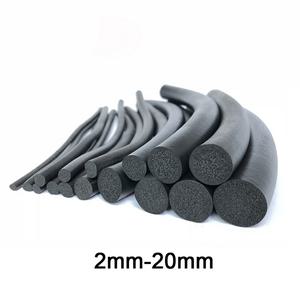 문고무패킹 검정색 EPDM 고무 폼 씰링 스트립 캐비닛 도어 씰용 원형 스폰지 코드 바 23456789101112131415