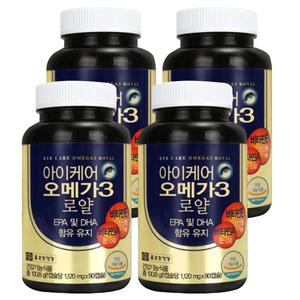 종근당건강 아이케어 오메가3 로얄 90정 4개