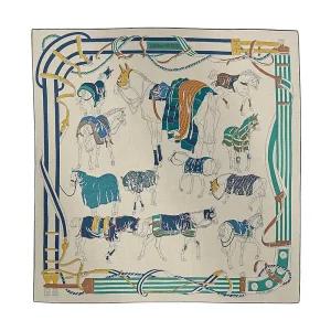 HERMES 에르메스 Ronds de Marche 남성 스카프 100 H102730T 08
