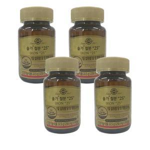[솔가] 철분25 250mg x 90캡슐 4개 -SDL-