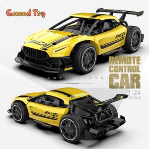 1:24 합금 RC 카 리모컨 2WD 비율 2.4GHz 고속 레이싱 오프로드 드리프트
